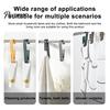 Home Organization Accessories Laundry Hook with Clip, Non-Drilling ABS Closet Organizer, Multi Purpose Plastic Clamps Durable Anti-slip Clothes
