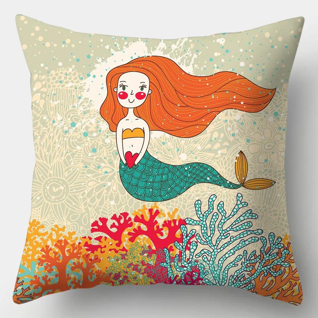 Creative Deer Pillowcase 45cmX45cm Square Sofa Pillow Cover Love Cushion