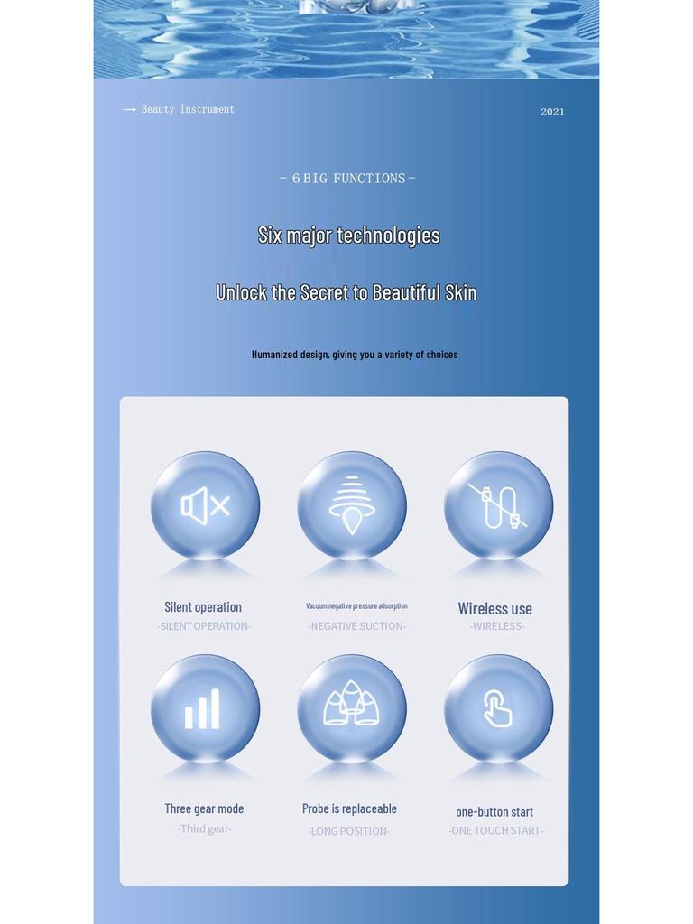 Shuaige Nuo 2112A Ultrasonic Pore Cleanser Blackhead Remover