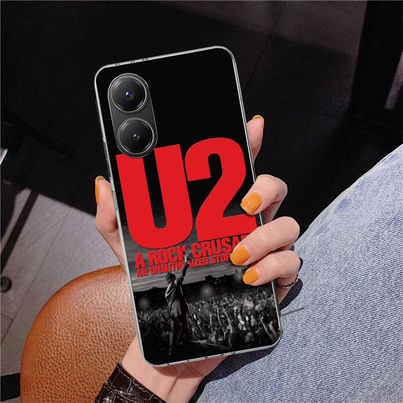 Band U-U2 Rock Phnoe Case for Xiaomi Poco X5 X6 X7 Pro X4 Gt F7 Ultra M8 M7 Redmi 15C 15 13C 13 12C 12 Unique Cover Coque Poco X
