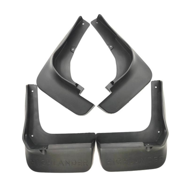 4pcs Auto Mudguard Waterproof Prevent Mud Splashing Car Mud Flap Fender Accessories For Toyota Highlander Kluger 2012-2014 2013