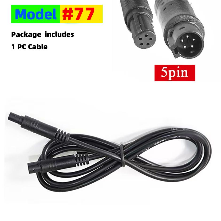 4-Pin or 5-Pin Car DVR Camera Extension Cable 2M Male for Female Connector Cord for Dashcam Reverse Camera Cable