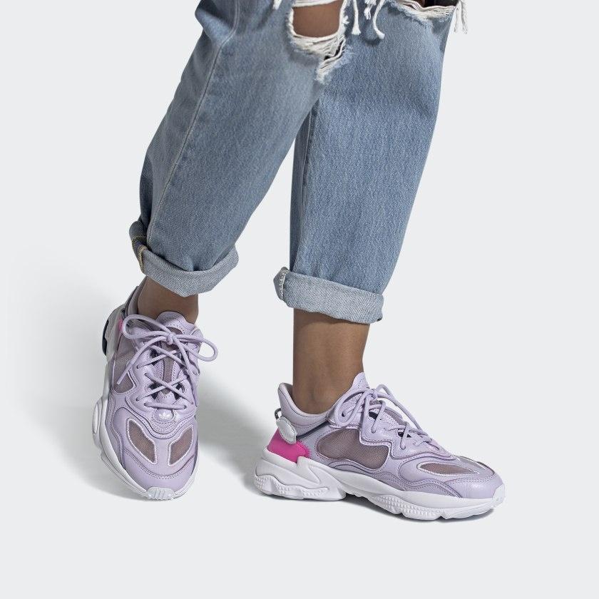 (WMNS) adidas Ozweego Lite 'Purple Tint Screaming Pink' Women's G55648