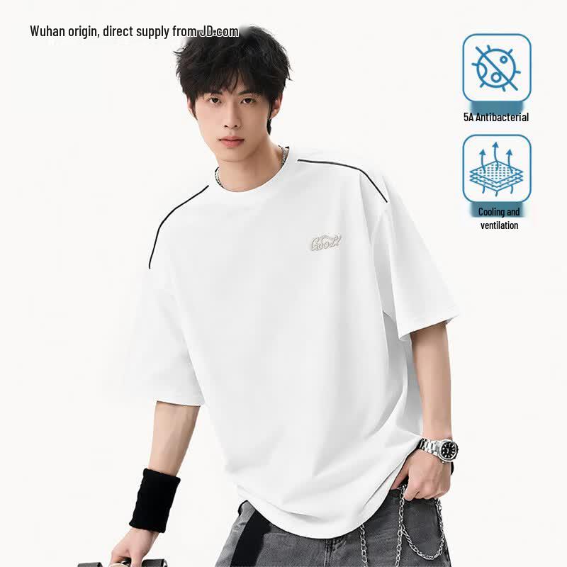 Men s American Style Quick-Dry Short Sleeve T-Shirt 3XL
