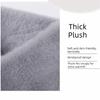 Solid Color Neck Scarf Plush Neckerchief Wrap Winter Warm Faux Rabbit Fur Scarf  Autumn Winter