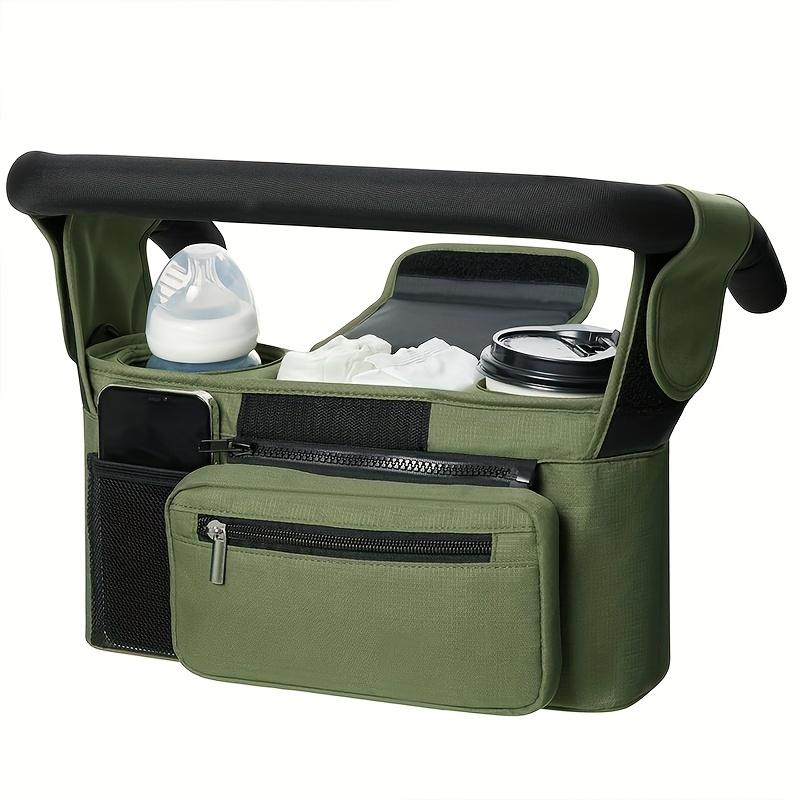 1pc Portable Stroller Hanging Bag • Outdoor Stroller Hanging Pouch • Large Capacity Bottle and Diaper Bag