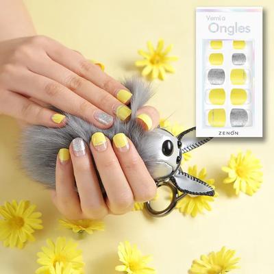Punte Gel per Unghie con Colla Gratuita - 13 Limone Rinfrescante