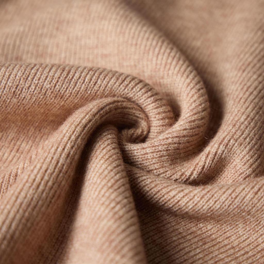 Solid Color Loose Turtleneck Knit Sweater Wide Leg Pants Suit