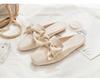 Spring and Summer New Bag Head Large Size Slippers Bag Head Half Slippers Flat Bottom Fashion Versatile Bow Single Shoes Women