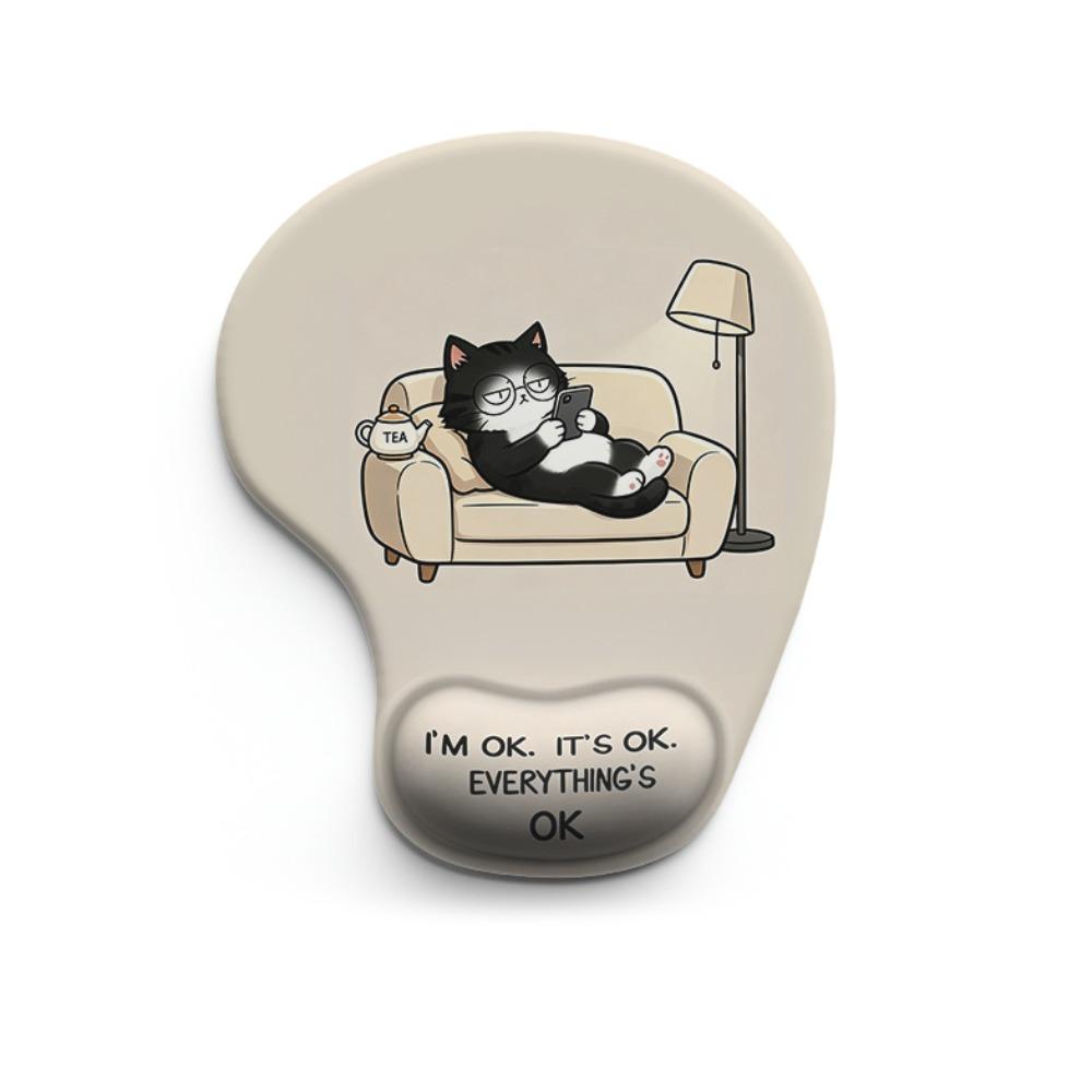 Silicone Comfortable Wrist Rest Non-Slip Desktop Wrist Support Cartoon Animal Mouse Pad  Computer