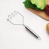 Stainless Steel Pressed Potato Masher Kitchen Accessories Manual Food Crusher for Potatoes Avocados Beans for Fruit & Vegetables