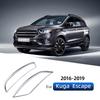 ABS Chrome Glossy Air Vent Trim for Ford Escape Kuga 2016 - 2019 Ac Outlet Decoration Cover Sticker Car Accessories