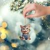 Delightful Cat Acrylic Car Decor Charming Backpack Ornament For A Playful Home Ambiance