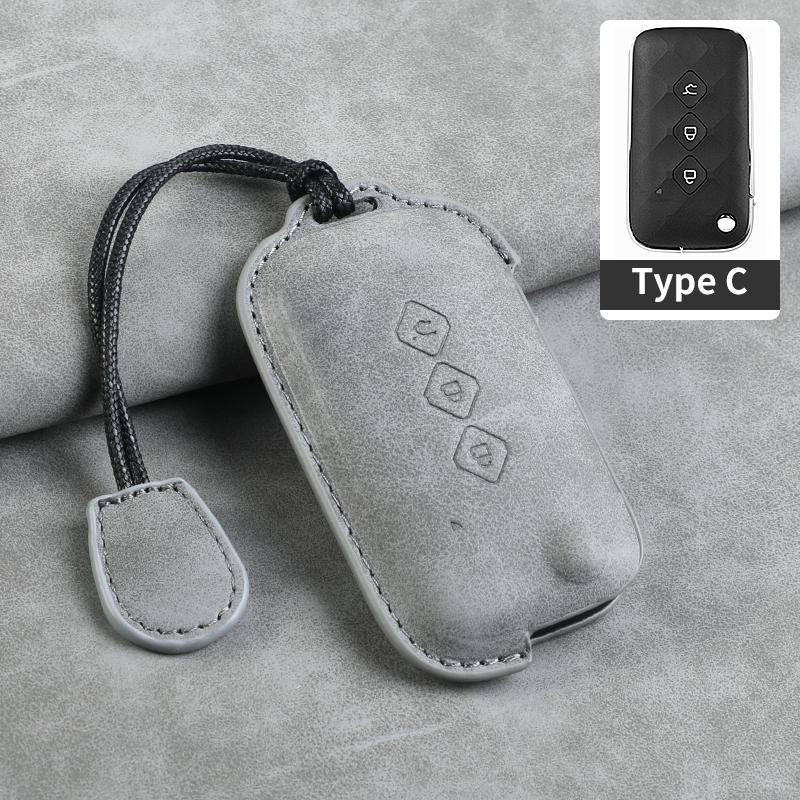 Sheepskin 3 Button Car Key Case Cover Shell for SGMW Wuling Hongguang S for Baojun 510 730 360 560 RS-5 530 630 Car Keychain
