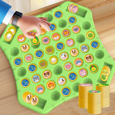 Tier Wende Schachbrettspiele 108 Karten Klassisches Strategiespiel Denken Kognitiv Eltern-Kind Interaktives Puzzle Partyspielzeug