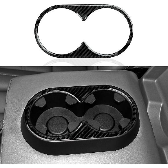 Car Carbon Fiber Decal Center Console Lower Panel Sticker Cover Interior Trim Decal For Chevrolet Silverado/GMC Sierra 1500 2500HD 3500HD 2014-2018