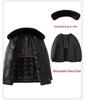 Men's Winter Leather Jacket with Fleece Lining - Ideal for Middle-Aged and Elderly Dads and Grandpas