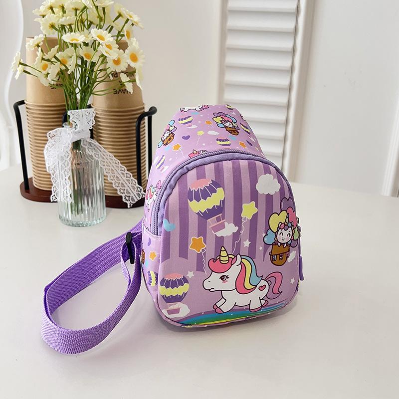 New Children's Bag Boys and Girls Cute Cartoon Change Bag Outdoor Small Satchel Baby Trendy Cool Breast Bag