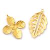 1 Piece Leaves Flower 304 Stainless Steel Pendants 18K Gold Plated Charms For Women DIY Making Necklace Earring Jewelry Findings
