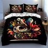 Colorful Owl Artwork Bedding Duvet Cover Sets Duvet Covers Pillowcases Gifts (1 * Duvet Cover 2 * Pillowcases, Without Duvet Insert)