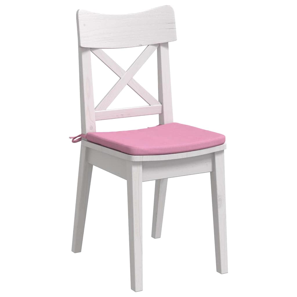Seat Cushions 4 Pieces Pink 40 X 40 X 3 Cm Fabric