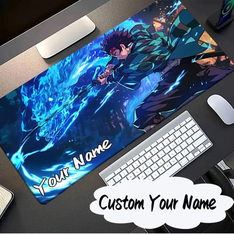 Custom Name Mouse pad Demon Anime Group Mouse pad, Gaming Mouse Pad, keyboard pad, Desk Decor for computer notebook Fan Birthday Gift