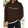 Paris Print, Men's Casual and Cozy Hoodies, Trendy Long Sleeve Hooded Sweatshirt, Casual Versatile Top for Autumn Winter