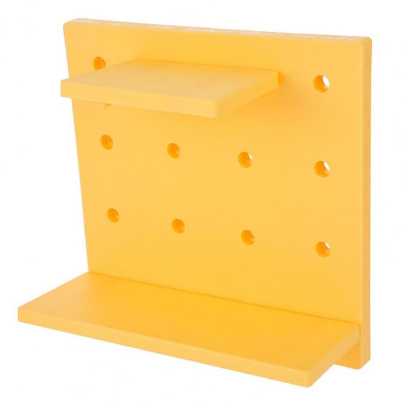 Plastový úložný prostor pro děrované desky do obývacího pokoje, kuchyně, ložnicová příčka, nástěnný závěs, nástěnný úložný regál, domácí spotřebiče