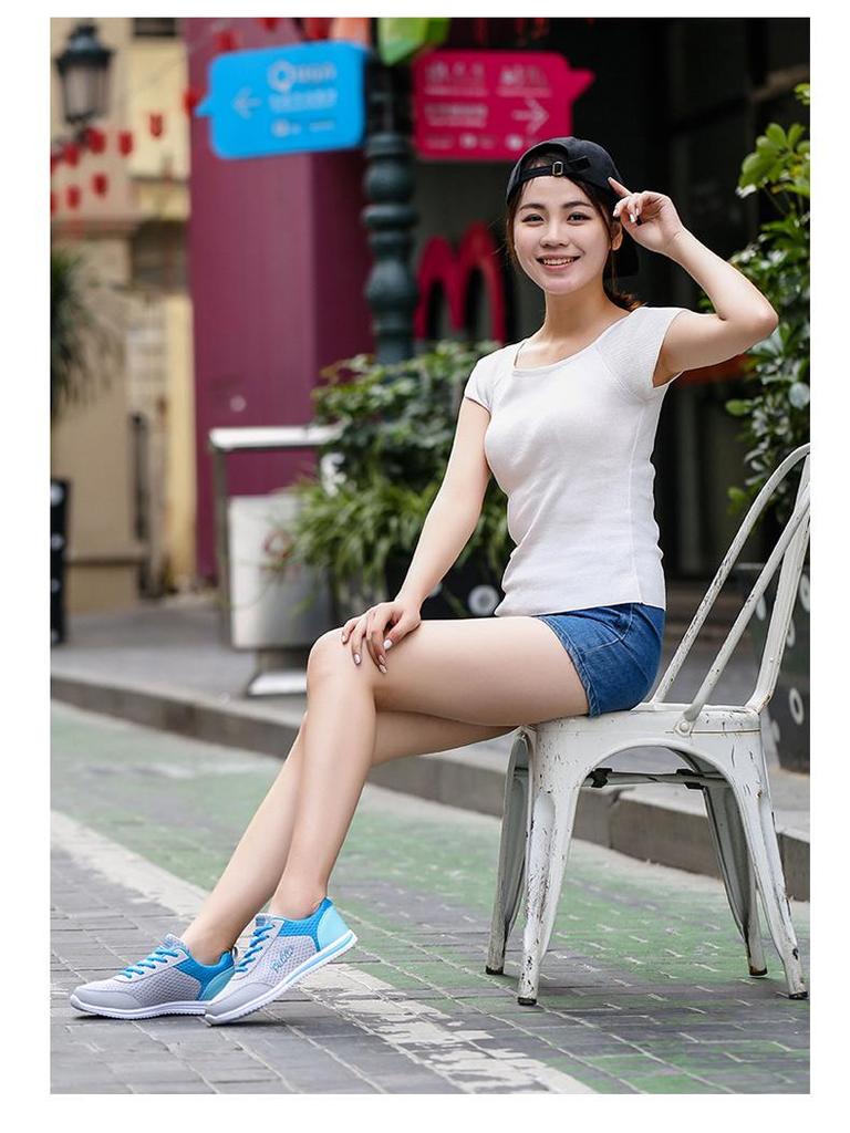 Women's Cross-Border Mesh Sneakers: Breathable, Casual, Running Shoes in Large Sizes