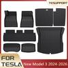 Floor Mats Cargo Liner For Tesla Model 3 2025 Highland Waterproof Anti-slip Trunk Mat TPE Pads Model 3 2026 Highland Accessories