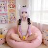 Miss Kobayashis Dragon Maid Cosplay Wig With High Temperature Silk For Enthusiasts