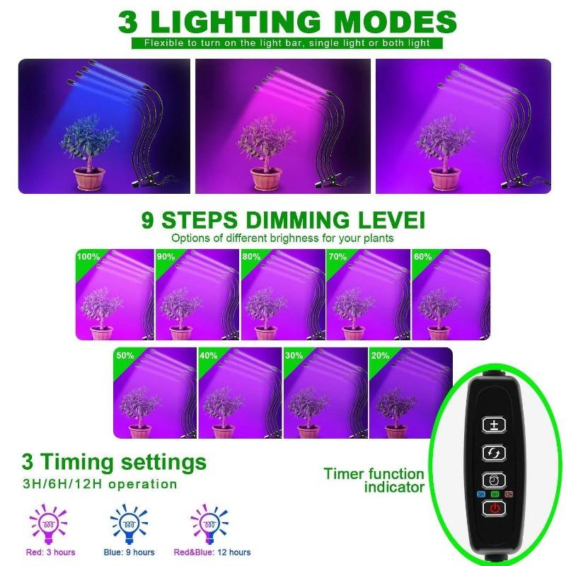 10W 20W 30W 40W LED Grow Light Full Spectrum Lamp USB 5V Grow Lights Indoor Plant  Phyto Bulbs Greenhouse Tent Grow Flower Lamps