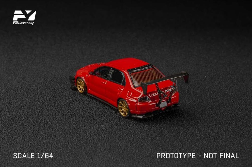 FREESTYLE Finclassically Mitsubishi Lancer Evolution 9 Fertigmodell FY64107 1/64 (Individuelles Rot)