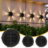 Solar Garden Wall Light: Weatherproof Outdoor Lamp for Courtyard, Yard, or Balcony Decor.