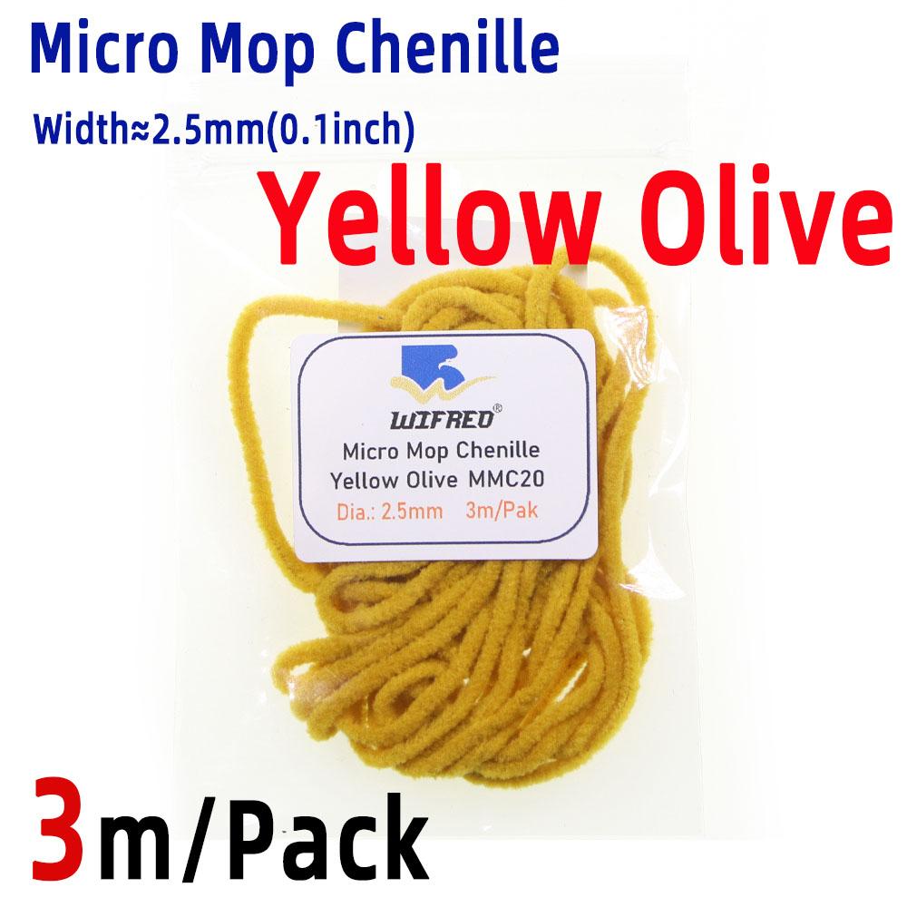 

3м/Упаковка Мікро Моп Синель Матеріал для В язання Мушок Вулі Баггер Стрімер Морська Каддіс Німфа Моп Мушки Форель Краппі Джиг Приманка