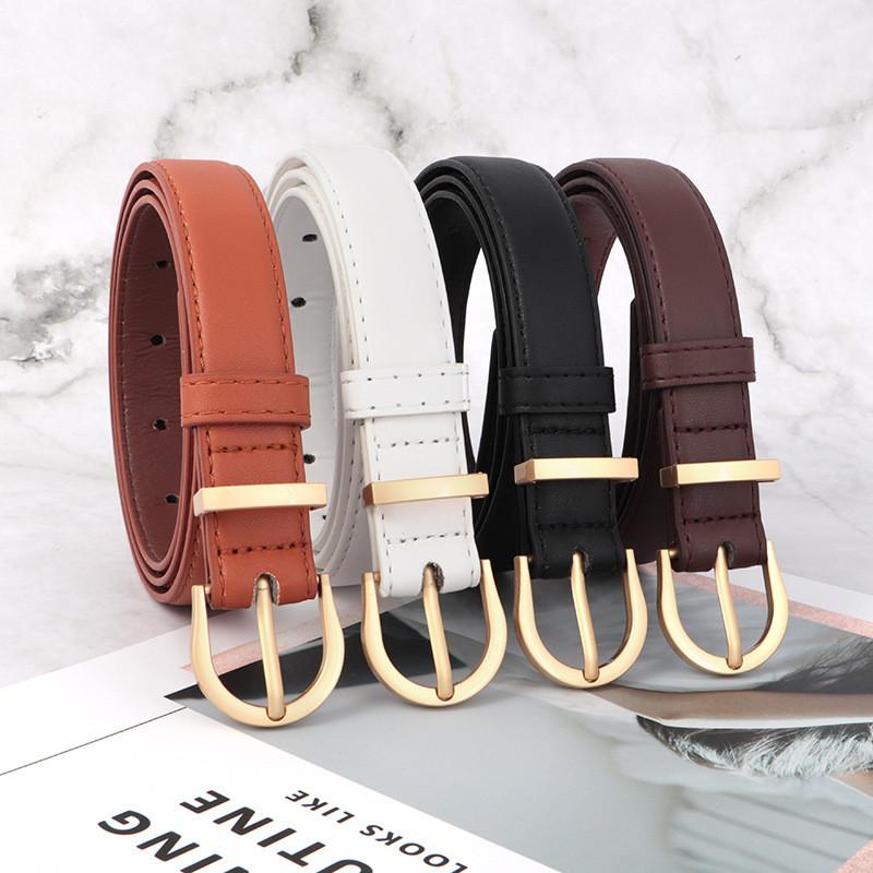 Vintage Belt Leather Women Versatile Decorative Waistband Casual Jeans Strap