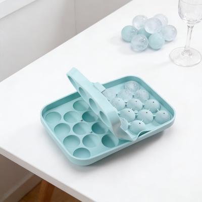 Stampo in Silicone Sferico per Cubetti di Ghiaccio con Coperchio Stampo Sferico Rotondo a Rilascio Facile per Whiskey Cocktail Senza BPA Impilabile Stampo per Cioccolato Gelatina