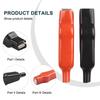 2Pcs Alligator Clip  20A PVC Sheathed Alligator Clamps DIY Test Leads Crocodile Electrical Clips Electrical Tool Parts