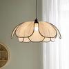 Nordic Minimalist Petal Chandelier: French Cream Style for Bedroom & Walk-in Closet