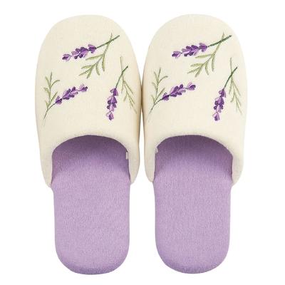 Senko Sweet Lavender Toilet Fabric One Size Fits Lavender 64714 S.D.S. Slippers, All, Flower, Washable,
