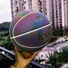PU Basketball Reflektierender Ball Leuchtender Basketball Herren Damen Trainingsball Outdoor Indoor Ball Leuchtender Lumineszierender Basketball Geschenk