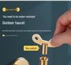 Premium Copper 4-Point Dual Outlet Washing Machine Faucet for Household Use