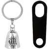 Motorcycle Biker Guardian Luck Riding Bell with Key Chain Ring & Hanger for Bikers Riders, for Men Women Guard Riding Safety
