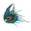 Elegant Peacock Feathery Hair Clip Vintage Inspired Peacock Feathered Hairpin Stylish Hairpin for Bridal Attire