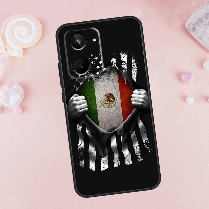 Mexico Mexican Flag For Realme C67 C55 C53 C51 C35 C33 C31 C30 C25s C21Y GT Neo5 GT5 9 10 11 12 Pro Plus Case