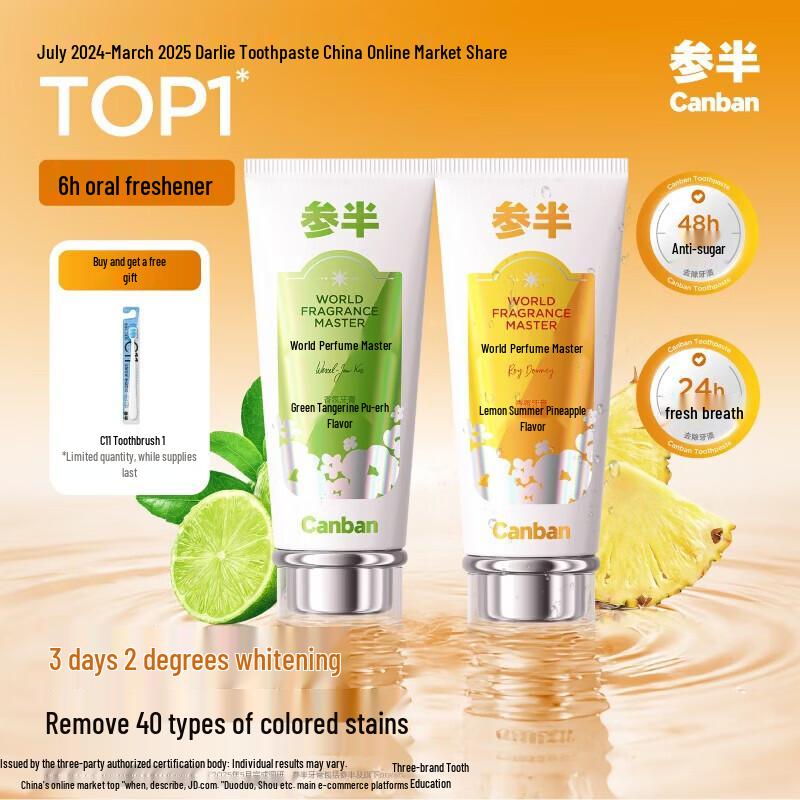 Can Ban Fragrance Whitening Toothpaste