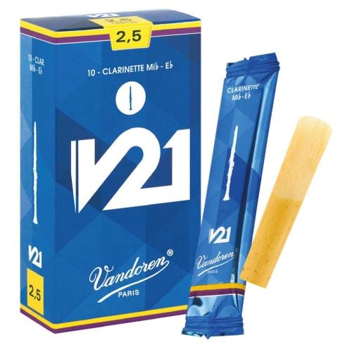 Vandoren Eb Clarinet Reeds V21, Hardness: 2-1/2 (Pack of 10)
