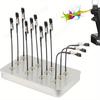 Model Painting Stand Base Holder 12PCS Alligator Clip Sticks Magnetic Bendable Clip Sticks Stand Base for Gundam Model Crafting