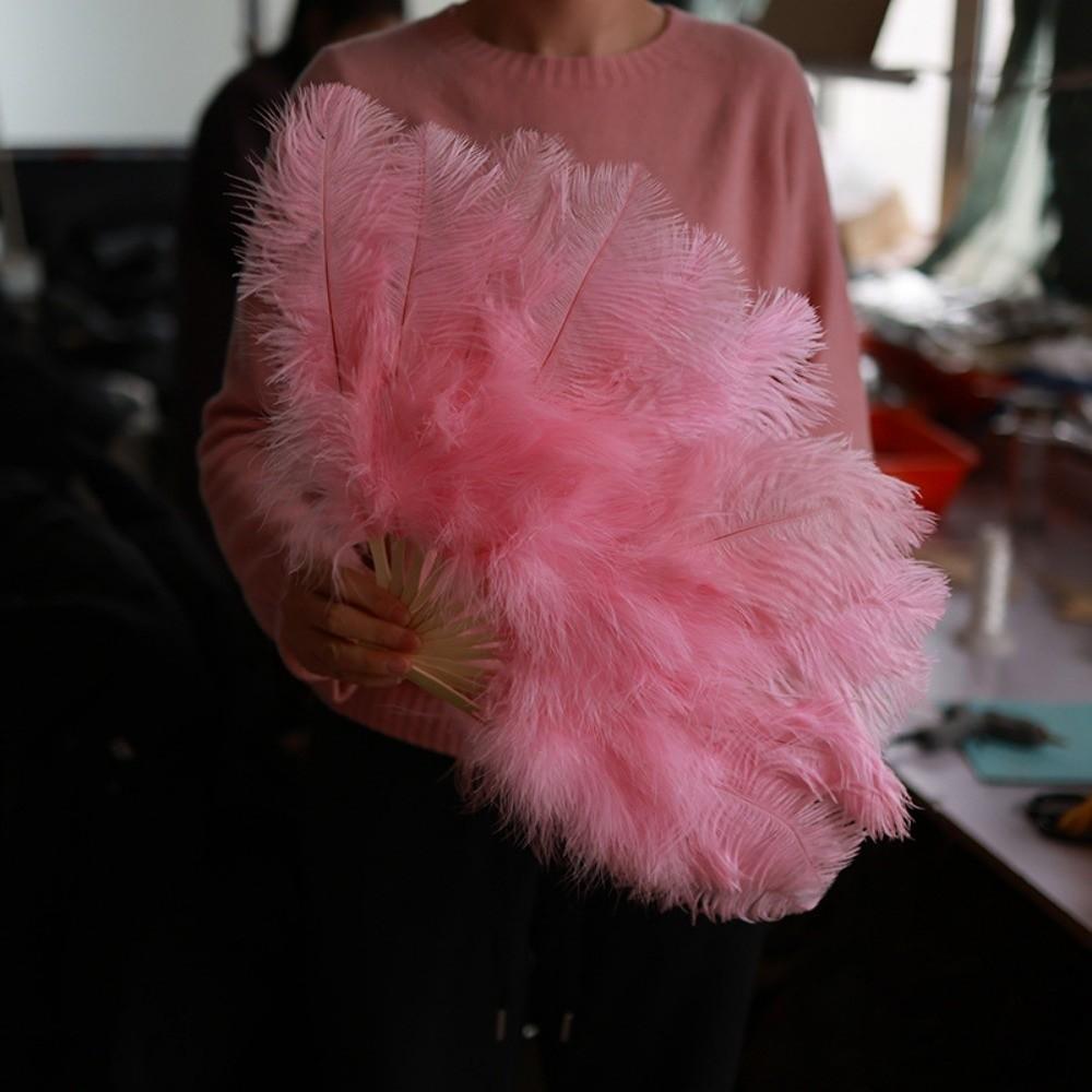 30*52cm 35*60cm Folding Fan 12 Bones Carnival Belly Dance Stage Fan New Handheld Feather Fan