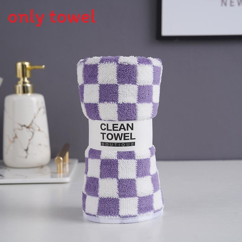 Coral Fleece Face Towel For Home Use Thick Absorbent Soft Adults Gift Collection